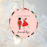 Nutcracker Baby Girl My First Christmas Keramik Ornament<br><div class="desc">Nutcracker Baby Girl My First Christmas Keramik Ornament</div>