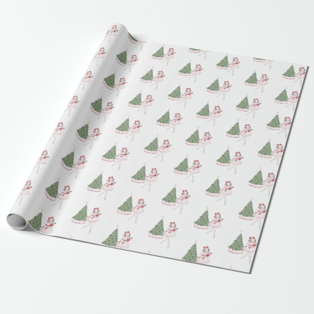 Nutcracker Ballerina Giftwrap Geschenkpapier (Ungerollt)