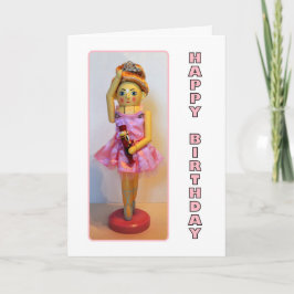 Nutcracker Ballerina Happy Birthday Karte