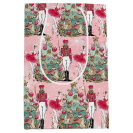 Nutcracker Ballerina Holiday Geschenktasche Mittlere Geschenktüte