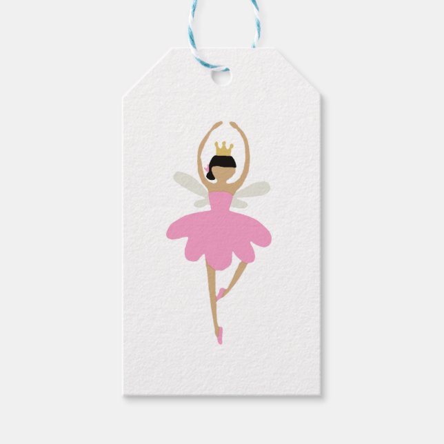Nutcracker Ballerina Illustration Design Classic Geschenkanhänger (Vorderseite)