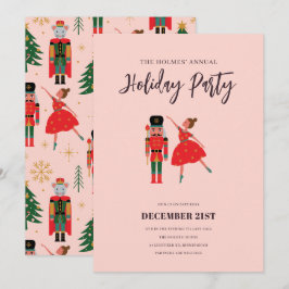 Nutcracker Ballerina Jahresweihnachtsfest-Party Einladung