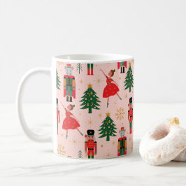 Nutcracker & Ballerina Niedlich Pink Weihnachten Kaffeetasse