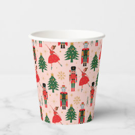 Nutcracker & Ballerina Niedlich Pink Weihnachten Pappbecher