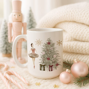 Nutcracker Ballerina Personalisierte Weihnachtsfei Kaffeetasse