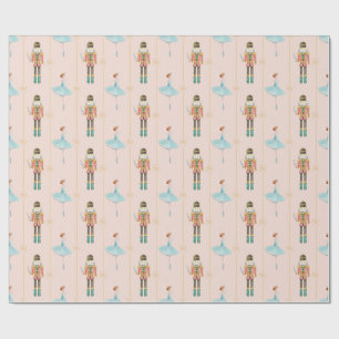 Nutcracker Ballerina Pink Weihnachten Geschenkpapier
