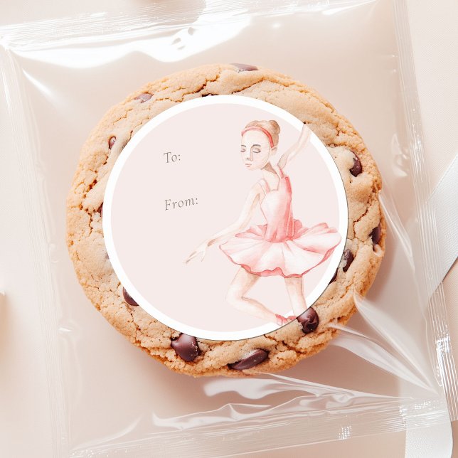 Nutcracker Ballerina “To/From” Christmas Sticker (Von Creator hochgeladen)