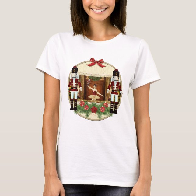 Nutcracker Ballerina Weihnachtsfeiertage Shirts (Vorderseite)