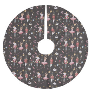 Nutcracker Ballerina Weihnachtsgeschenke Polyester Weihnachtsbaumdecke