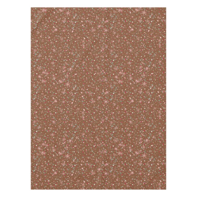 Nutcracker Ballet Brown Glitzer Tischdecke (Vorderseite)