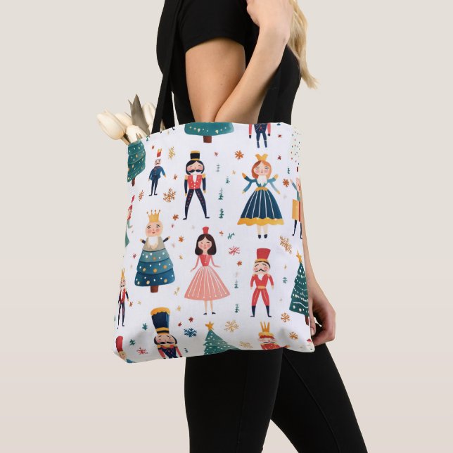  Nutcracker Ballet Christmas Seamless Pattern  Tasche (Von Nahem)