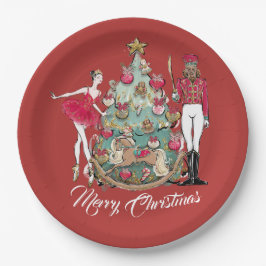 Nutcracker Ballet Dancer Weihnachten Pappteller
