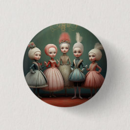 Nutcracker Ballet Fashion-Buffoons/Polichinelles Button