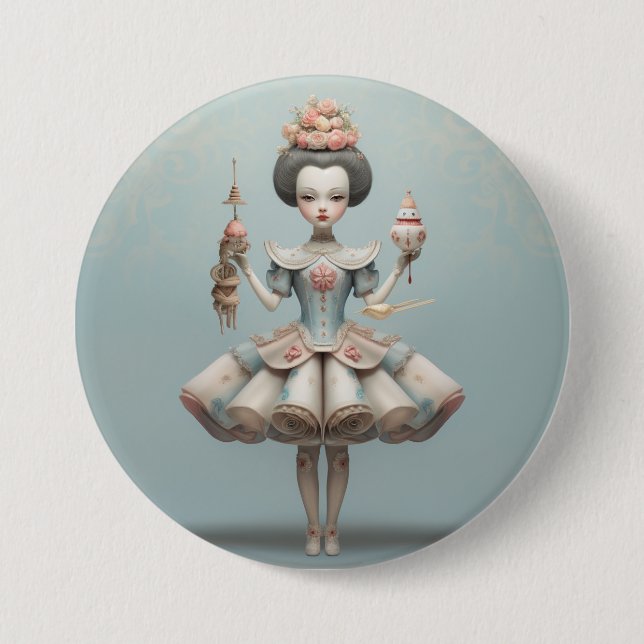 Nutcracker Ballet Fashion-Chinese Dancers Button (Vorderseite)