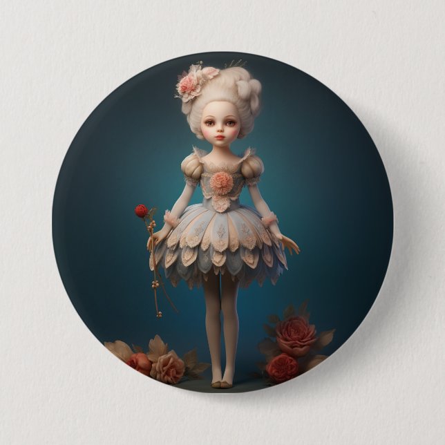 Nutcracker Ballet Fashion-Dew Drop Fairy Button (Vorderseite)