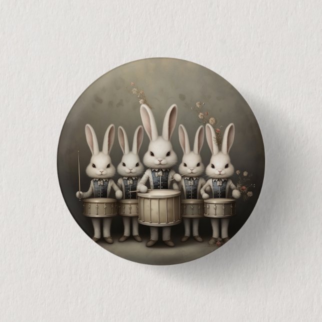 Nutcracker Ballet Fashion-Hare Drummers Button (Vorderseite)