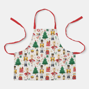 Nutcracker Ballet Holiday Pattern Schürze