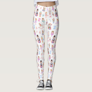Nutcracker Ballet Muster Weihnachten Leggings