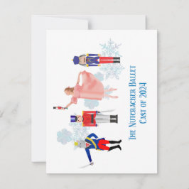 Nutcracker Ballet Notecards Mitteilungskarte
