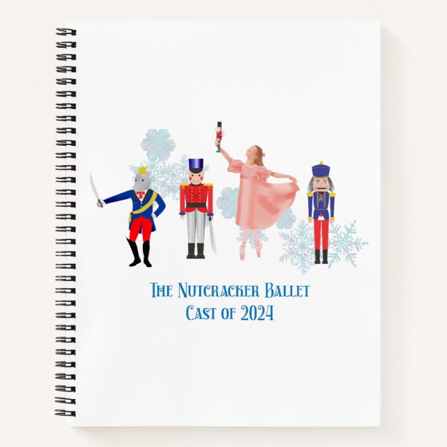 Nutcracker Ballet Notecards Notizbuch (Vorderseite)