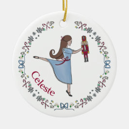 Nutcracker Ballet Personalisiert Classic Weihnacht Keramik Ornament