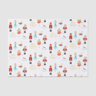 Nutcracker Ballet Personalisiert Weihnachten Seidenpapier