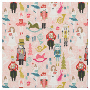 Nutcracker Ballet rosa Stoff