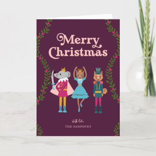 Nutcracker Ballet Tiere Weihnachten Rot