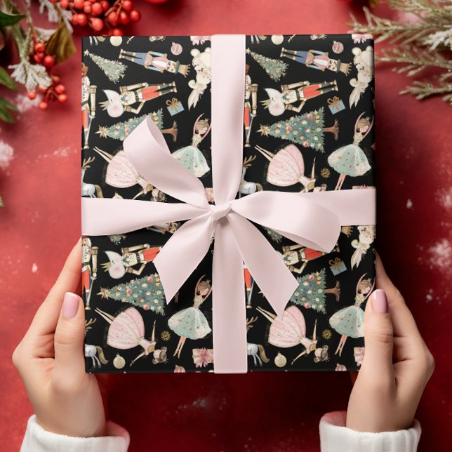 Nutcracker Ballet Weihnachten Geschenkpapier (Von Creator hochgeladen)