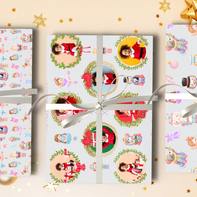 Nutcracker Ballet Weihnachts-Foto Geschenkpapier Set (Von Creator hochgeladen)