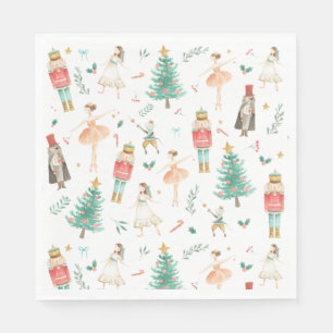 Nutcracker Ballet Weihnachtsbilder Serviette