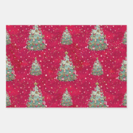 Nutcracker Ballet Weihnachtswackelpapier-Blätter Geschenkpapier Set