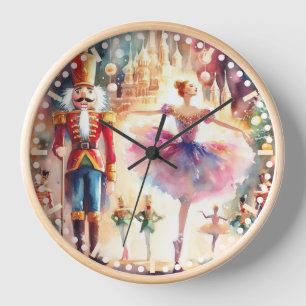 Nutcracker Ballet Weihnachtsweih Ballerina Uhr