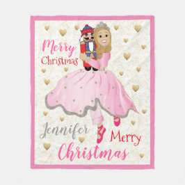 Nutcracker Ballett personalisieren Fleece Blanket/