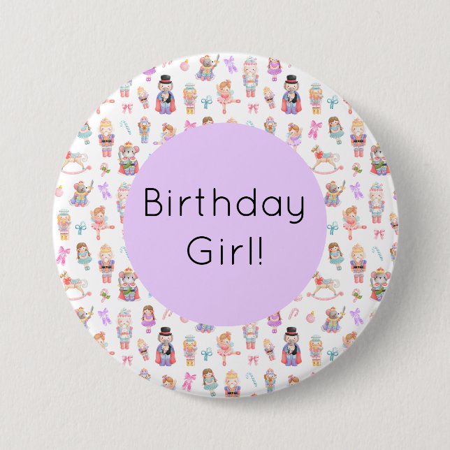 Nutcracker Birthday Button (Vorderseite)
