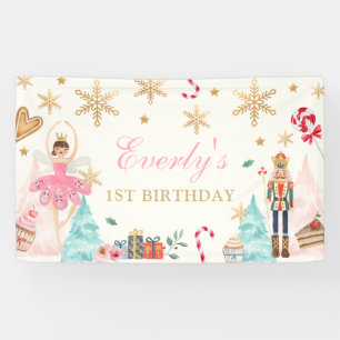Nutcracker Birthday Fairy Land süße Kulisse Banner
