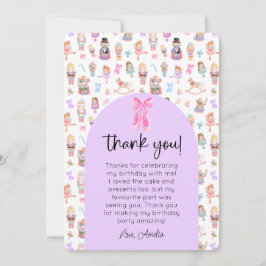 Nutcracker Birthday Foto Vielen Dank Einladung