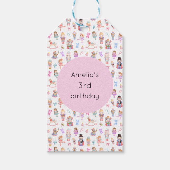 Nutcracker Birthday Geschenkanhänger (Vorderseite)