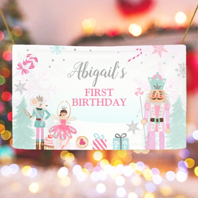 Nutcracker Birthday Girl Land of Süßigkeiten Hinte Banner (Von Creator hochgeladen)