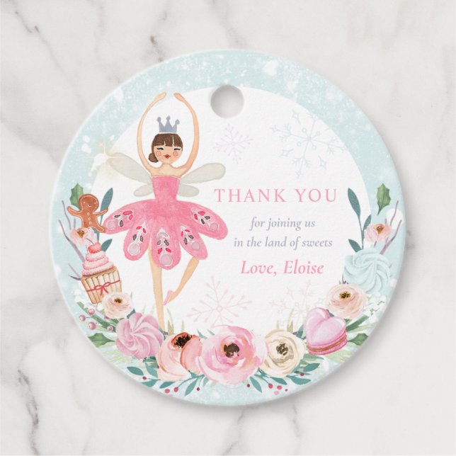 Nutcracker Birthday Land Sweet Birthday Party Geschenkanhänger (Vorderseite)
