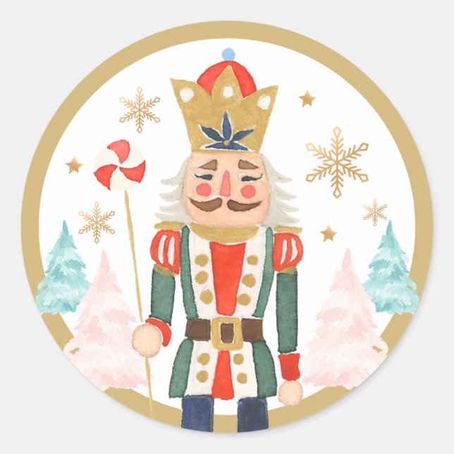Nutcracker Birthday Sugar Pflaume Fairy Land Sweet Runder Aufkleber (Vorderseite)