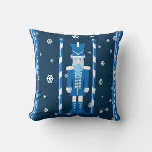 Nutcracker blau kissen