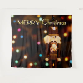 Nutcracker Bokeh Weihnachts-Foto Stand Hintergrund Wandteppich