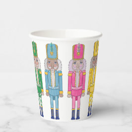 Nutcracker Bright und Sweet Whimsical Weihnachten Pappbecher