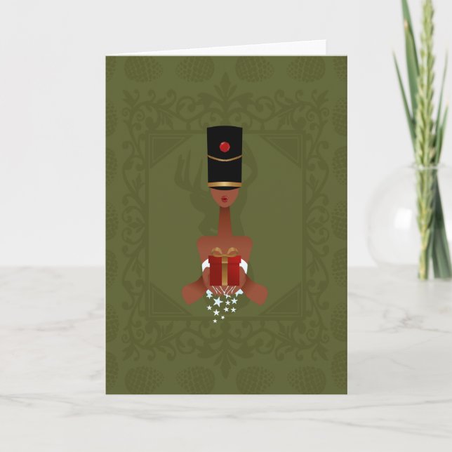 Nutcracker cadeau de Noël Carte de voeux de Noël (Devant)