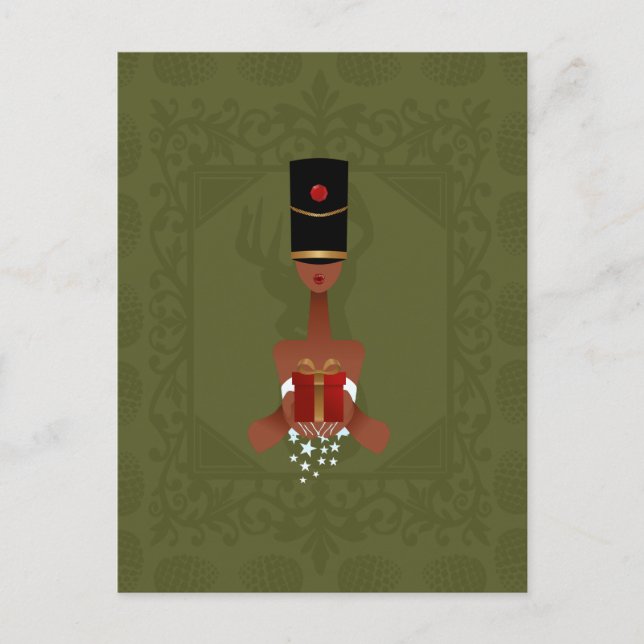 Nutcracker Cadeau de Noël Carte postale (Devant)