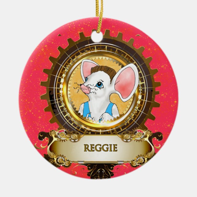 Nutcracker Ceramic Circle Ornament Reggie (Vorne)