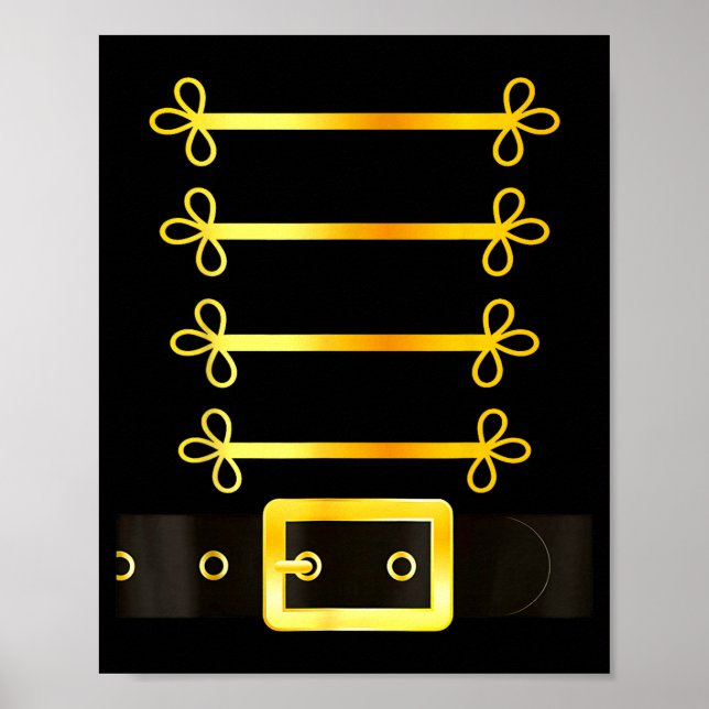 Nutcracker Character Soldier Costume Uniform Funny Poster (Vorne)