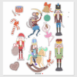 Nutcracker Christmas Aufkleber