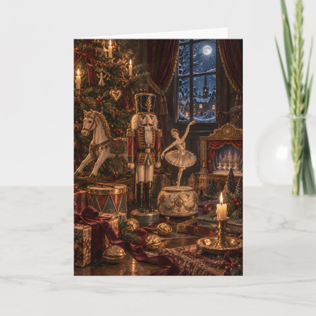 Nutcracker Christmas Card Karte (Vorderseite)
